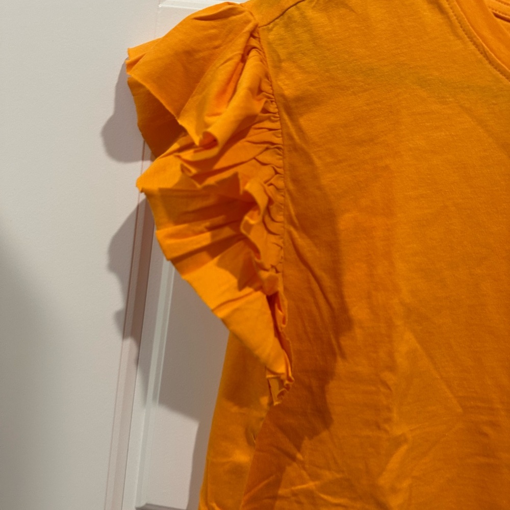 Zara - RUFFLED COTTON TOP - Picture 3 of 7
